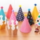 thumbnail image 2 of 11 sombreros de cono para fiesta de cumpleaños con pompones, 2 of 6