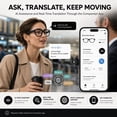 thumbnail image 4 of AI Smart Glasses with Camera, 8MP HD Photo/1080P Video Recording, Open Ear Audio Bluetooth Glasses for Men & Women, Voice Assistant, Real Time Translation, Hands Free Calls, Vlog, Travel, Work, 4 of 19