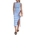 thumbnail image 1 of Vestido PRETTYGARDEN de Verano Ajustado de Punto sin Mangas XL, 1 of 5