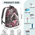 thumbnail image 5 of Pioneer Flower Backpack for School,Cute School Bag,Schoolbag with Adjustable Shoulder Straps & Padded Back,16.9 Inch, 5 of 5