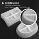 thumbnail image 5 of 2PCS Silicone Soap Dish Resin Mold Oval/Square Drain Soap Box, 5 of 5