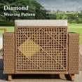 thumbnail image 6 of MF Studio 5-Piece Patio Furniture Set, Wicker Outdoor Conversation Set with 2 Ottomans & Thick Cushions, Beige, 6 of 10