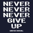 thumbnail image 3 of CafePress - Never Give Up Sweatshirt (Dark) - Classic Crew Neck Sweatshirt, 3 of 4