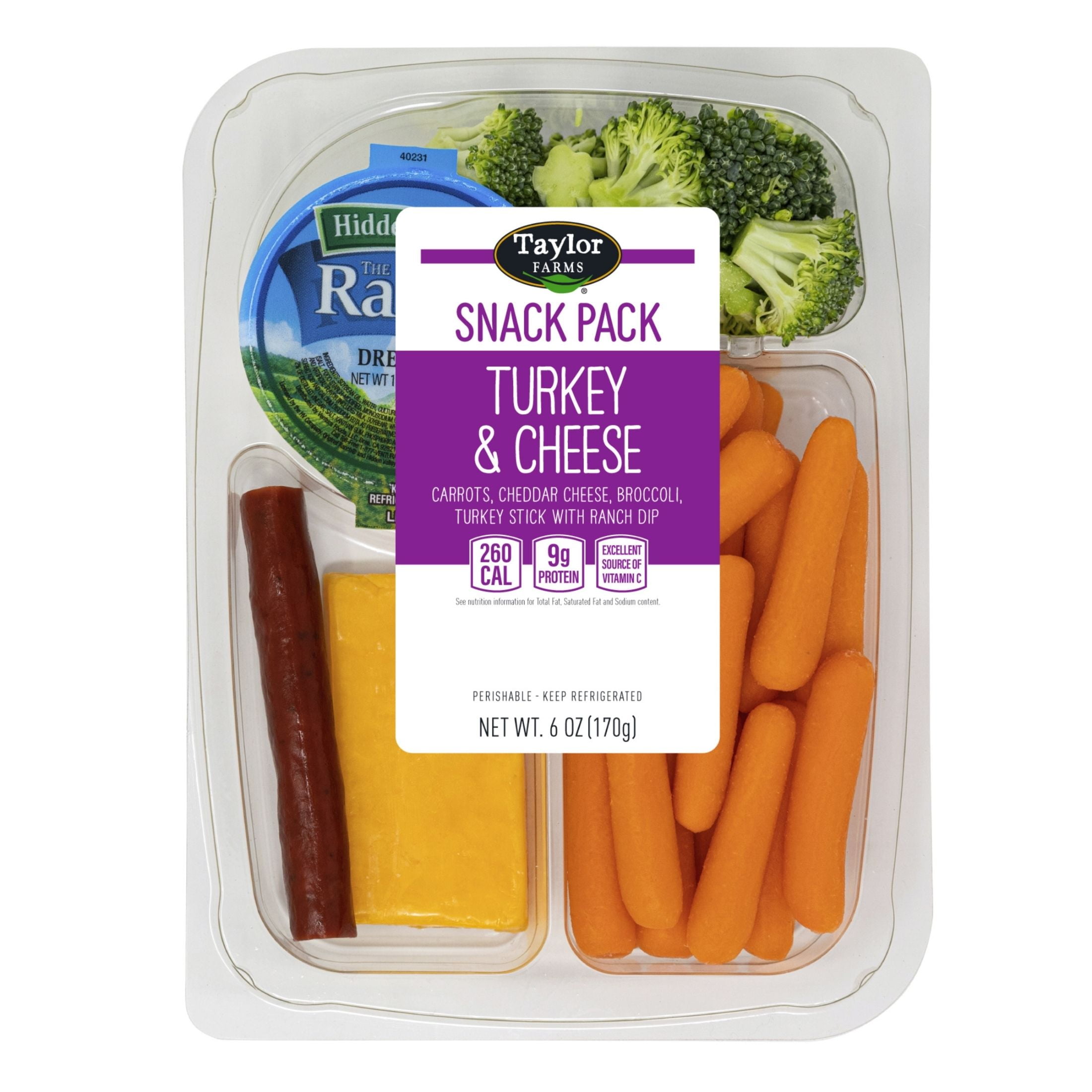 Taylor Farms Turkey & Cheddar Snack Pack, 6 oz