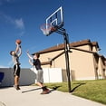 thumbnail image 2 of Lifetime 71281 In Ground Power Lift Basketball System, 52 Inch Shatterproof Backboard, 2 of 5