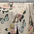 thumbnail image 4 of Modern Dog Crate Cover, French Eiffel Tower Shabby Form Style Garden Roses Butterfly Flowers Leaves Art, Easy to Use Pet Kennel Cover for Medium Large Dogs, 35" x 23" x 27", Multicolor, by Ambesonne, 4 of 6