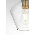 thumbnail image 5 of Living District Gene 8" Pendant Clear Shade In Satin Gold, 5 of 9