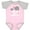 Pink and Heather, variant on Inktastic Grandchild Best Grandma Ever Boys or Girls Baby Bodysuit