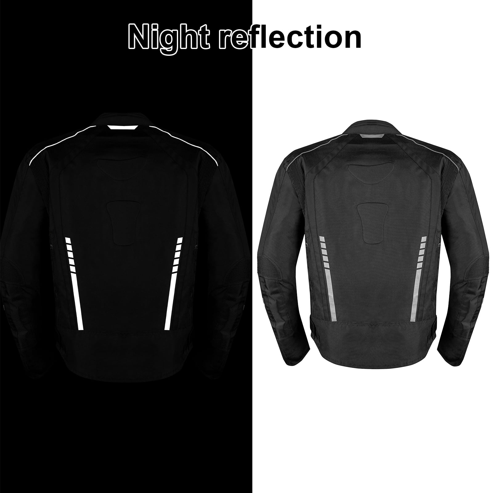 Dream Apparel Men's All-season Motorcycle Jacket for Enduro Dualsport Riding with 600 D polyester, Armor Foam Padding, Visibility