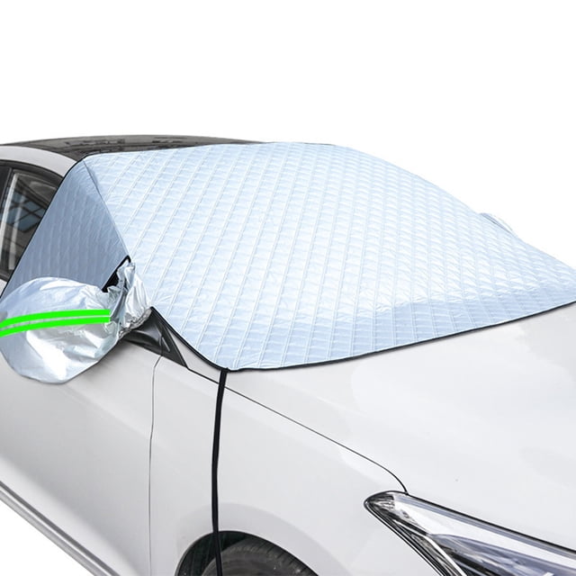 Funda para parabrisas de coche, funda magnética plegable y extraíble para nieve, hielo, escarcha, polvo y sol