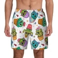 thumbnail image 2 of Goofa Cactus And Insects Printed Men's Swim Trunks Board Shorts Quick Dry Mens Swimming Trunks with Compression Liner,Breathable Fit Hawaii Beach Shorts-X-Large, 2 of 9