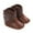 Coffee, variant on BOBOGOJP Leather Western Boots Cowboy Bootie Soft Sole Non-Slip Crib Shoes for Baby Infant Toddler Girls Boys Newborn Coffee for Size 12