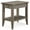 Smoke Gray, variant on Leick Home 1-Drawer Solid Wood Laurent Side Table with Shelf, Smoke Gray Wash