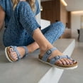 thumbnail image 2 of Cushionaire Luna Cork Footbed Sandals for Women – Comfortable Slip-On Women's Shoes with Genuine Suede Footbed & Arch Support | Slides for Women, 2 of 21