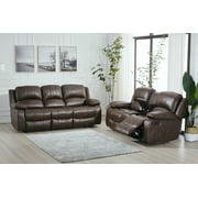 Betsy Furniture Bonded Leather Reclining Sofa Living Room Couch   Loveseat