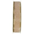 thumbnail image 4 of (4 pack) Offray Ribbon, Natural Gold 5/8 inch Galena Metallic Ribbon, 9 feet, 4 of 13