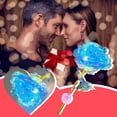 thumbnail image 4 of Valentines Day Gifts for Her, Valentines LED Light Up Rose Flower Gifts for Mom, Birthday Gifts for Women, Artificial Preserved Flowers Gifts with Colorful Light, Gifts for Mom Wife Girlfriend Blue, 4 of 6