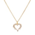 thumbnail image 5 of Collares con colgante de perlas en forma de corazón calado a la moda para mujer, gargantilla de cadena de clavícula, collar para niña TUNC  Sencillez, 5 of 5