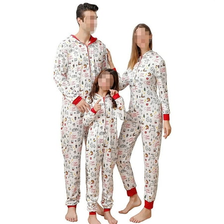 

JBEELATE Reindeer Christmas Family Matching Onesie Pajama for Family Baby Kids Adult