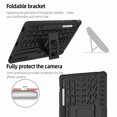 thumbnail image 4 of Feishell Case For Samsung Galaxy Tab S9 FE 5G 10.9 Inch/Galaxy Tab S9 11 Inch 2023, Armor Heavy Duty Anti-falling Rugged Double Military Grade Heavy Duty Shockproof Case with Kickstand,
Black, 4 of 5