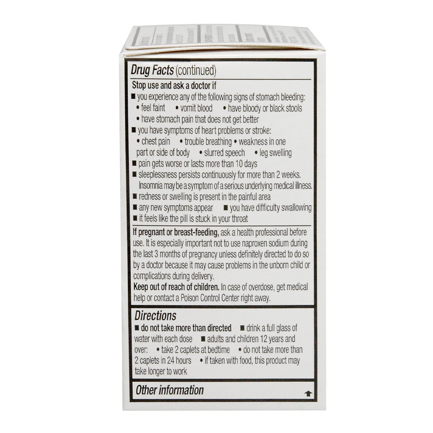 Equate Naproxen Sodium and Diphenhydramine HCl Nighttime Pain Relief Caplets, 220 mg / 25 mg, 20 Count