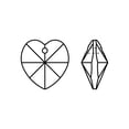 thumbnail image 2 of Preciosaeg MAXIMA Pendants Czech 433 68 301 Heart 00030 200 AB 10mm Hole: 1.2mm, 2 of 6