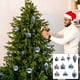 thumbnail image 1 of Xihbxyly 12 Adornos Navideños para Árbol de Navidad, Bolas de Plástico Brillantes, Reutilizables, para Colgar En El Árbol, Ideales para Oficinas, Hoteles y Mansiones. Juego de 12., 1 of 4
