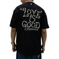 thumbnail image 3 of Unisex Cotton T-Shirt with Pearl Embellishment And “Love Is Good” Pattern, Sizes: S-XL, 3 of 12