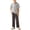 Gray, variant on Cethrio Boys' Pajama Sets Short Sleeve, Knitted 2 Piece Summer Casual Boys' Sleepwear Blue Size 8