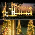 thumbnail image 3 of Morttic 4 Pack Solar Fairy Lights Outdoor , Each 66ft 200 LED Christmas Solar Lights Waterproof, 8 Modes Copper Wire Lights for Garden Tree Patio Wedding Party Decorations,, 3 of 16