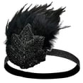 thumbnail image 2 of Juego de accesorios de la década de 1920: diadema con solapa, 2 of 8