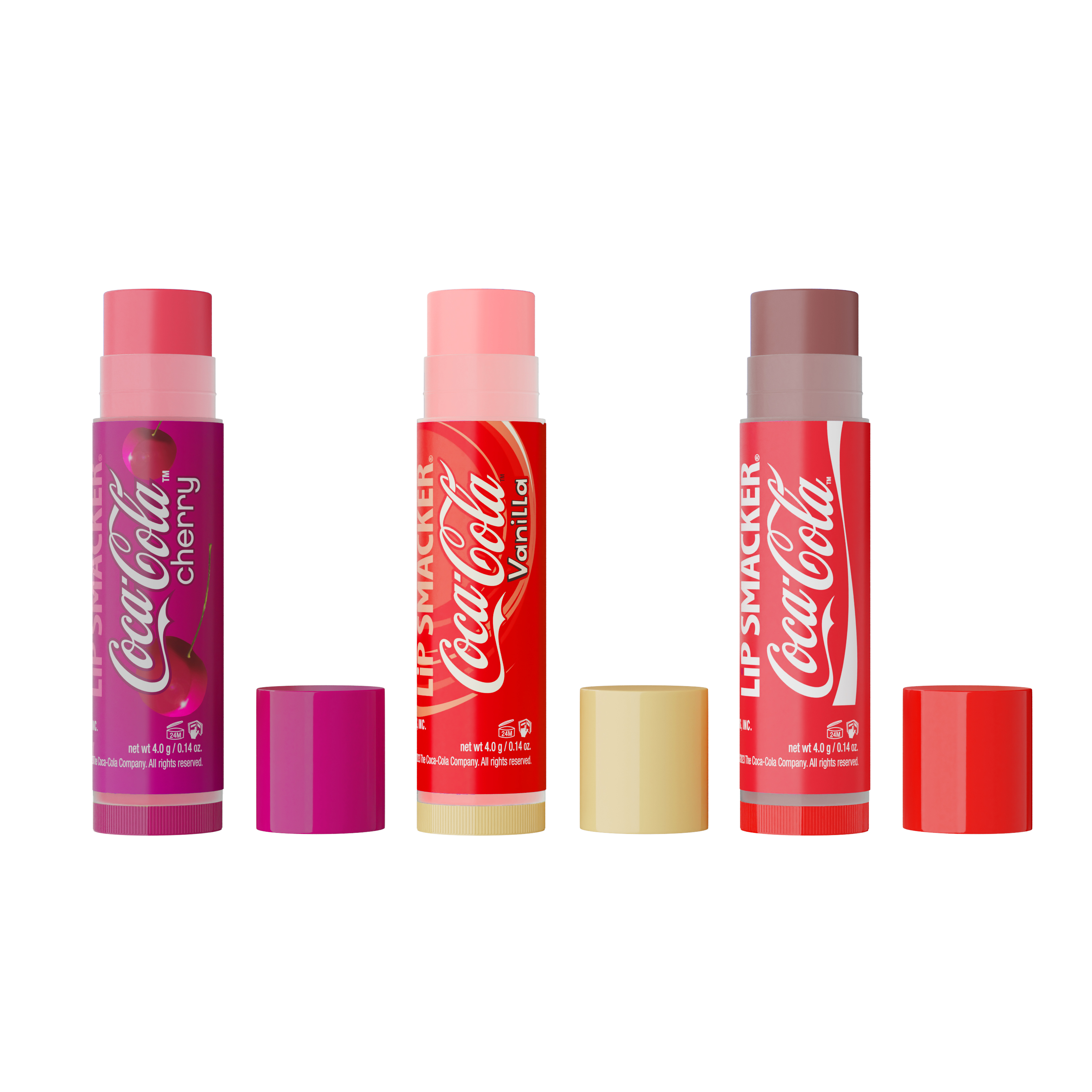 Lip Smacker 3pc Heart Lip Balm Tin - Coca-Cola