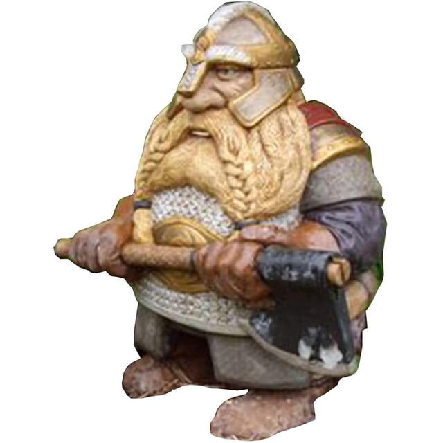Estatua De Vikingo Victor Enano, Estatua De Jardín, Adornos En Miniatura Para La Decoración Del Césped Del Patio Del Hogar Serendint HA035604-00