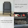 thumbnail image 4 of Boyel Living Folding Patio Chairs Set of 2, Outdoor Living Chaise Lounge Chair Aluminium Adjustable Double Textilene Recliner in-Pool Lounger for Beach, Poolside, 4 of 5