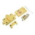 thumbnail image 3 of Bathroom Indicator Bolt Vacant Engaged Privacy Wc Toilet Door Lock Satin Brass, 3 of 8