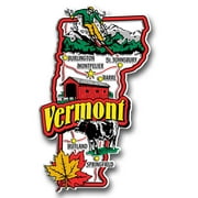 Vermont Jumbo State Magnet by Classic Magnets, Collectible Souvenirs Made in the USA