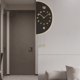 thumbnail image 4 of Reloj de pared de doble cara montado en la pared Reloj de pared decorativo moderno con pilas y péndulo, 4 of 7