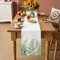 thumbnail image 3 of Table Runner - 70 Inch Long, Green Leaves Kitchen Dining Table Runner Dresser Scarves, Summer Botanical Watercolor Leaf Farmhouse Farmhouse Decor for Coffee Tables Wedding Party Banquet, 3 of 8