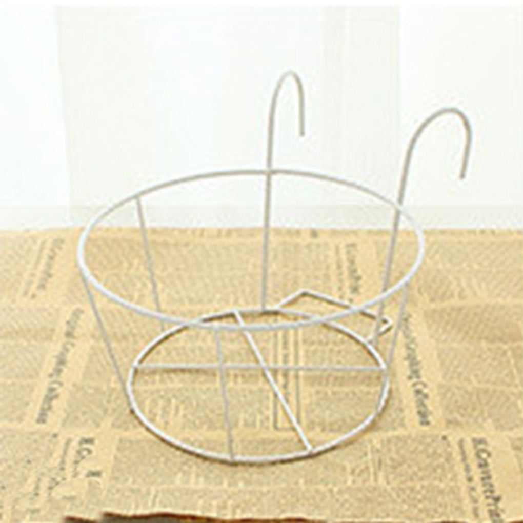 TureClos Flower pot rack balcony railing basket balcony stand railing wall mounted