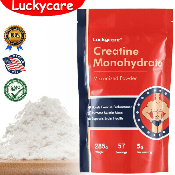 Lukcycare Creatine Monohydrate Powder, 5g PreWorkout, Muscle
