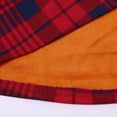 thumbnail image 3 of Skpblutn Women'S Button Down Shirts Winter Fall Casual Comfortable Tops Plaid Lined Jacket Up Fuzzy Checkered Flannel Round Neckline Long Sleeve Plus Size Blouse F 3Xl, 3 of 5