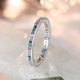 thumbnail image 1 of Eternity Ring with Colorful Zircon - 18K Gold Plated Hand Jewelry for Women and Girls - Fine Gift for Any Occasion, 1 of 4