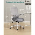thumbnail image 2 of Silla de oficina ergonómica MUXX.STIL de malla con soporte lumbar, 2 of 9