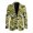 Camouflage with Dinosaur Skeleton Print, variant on Western Cowboy & Desert Cactus Print Polyester Men Suit Coat with Elegant, Slim Fit Regular Fit Dress Jacket for Prom