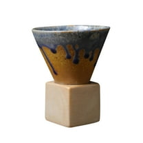 EUDIDV Decorative Ceramic Mug Coarse Ceramic Mugs,-border Cups, Ceramic Retro Coffee Cups, Gifts For Family, Boys, And Girls Large Ceramic Mug