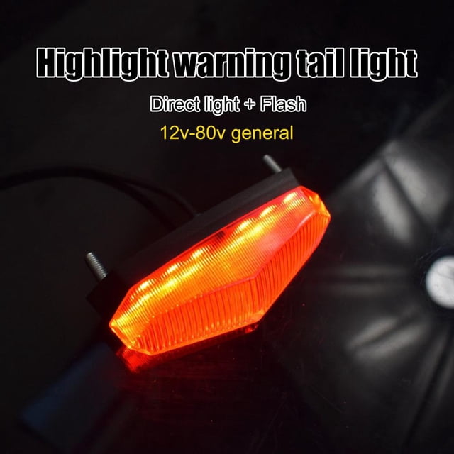 Bicicleta eléctrica Lámpara trasera LED Seguridad Noche Montar Advertencia Ebike Luces traseras Tmvgtek Accesorios para bicicletas