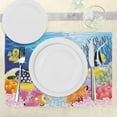 thumbnail image 3 of Ambesonne Fish Place Mats Set of 4, Fish Coral Reefs, Standard Size, Multicolor, 3 of 6