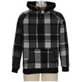 thumbnail image 4 of Yangnuo Mens Trendy Plaid Comfy Hoodies Men's Fashion Gradient Half Height Zipper Collar Sweater Jacket Knitted Bottom Coat Top, 4 of 5
