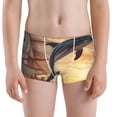 thumbnail image 5 of Yiaed Sailing Dancing Dolphin Print Boys' Boxer Briefs Cotton Casual Stretch Comfort Boys Boxers - Kids Boxer Briefs Underwear for Boys (6-18)-Medium, 5 of 5