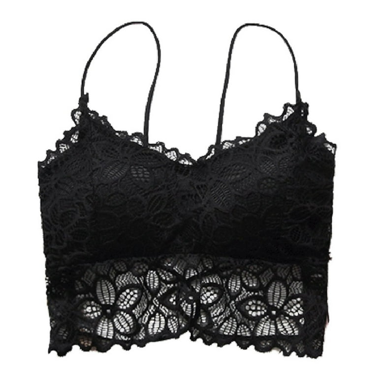 Womens Lace Bra, Full Lace Beauty Back Cross Slim With Chest Pad